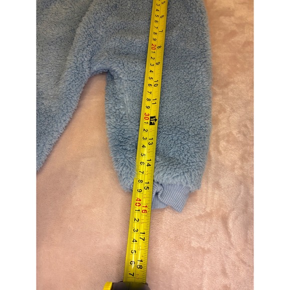 Chick Pea Baby Boys Girls Fuzzy Bear Pajamas Set 12M Blue - Picture 9 of 13